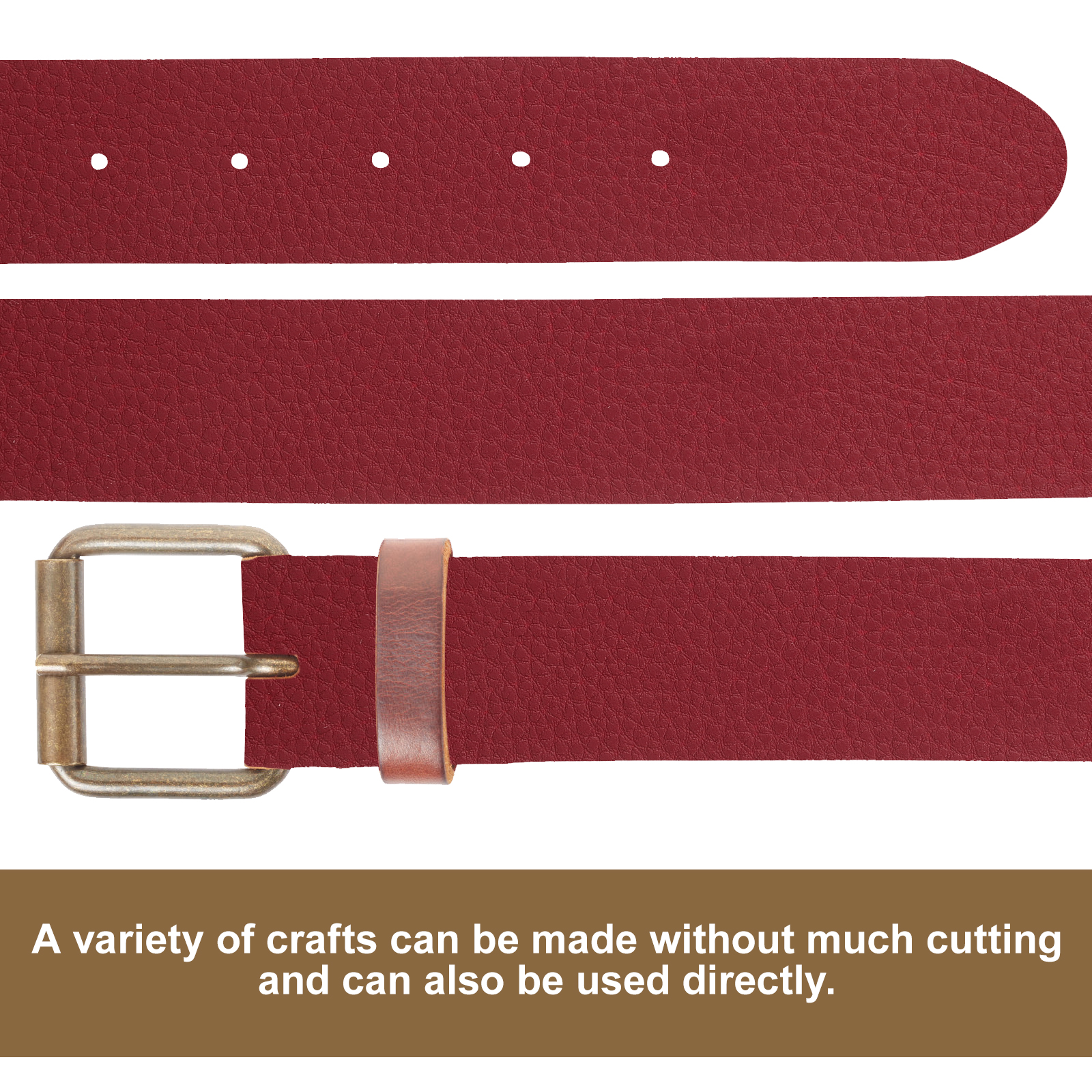 Single Layer Leather Strap Crafts Skin Tape For Clothes Shoulder Straps 