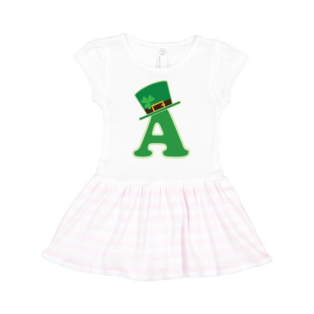 

Inktastic Irish St Patricks Day Letter A Monogram Gift Toddler Girl Dress