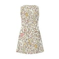 thumbnail image 4 of Titcea Summer Dresses for Women 2026 Floral Printed V Neck Sleeveless Casual Midi Dresses Beach Holiday Summer Sundresses with Pockets, 4 of 6