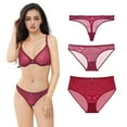 thumbnail image 1 of Culottes String Transparentes pour Femmes Taille Haute Lot de 4, 1 of 5