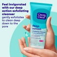 thumbnail image 3 of Clean Clear Oil-Free Deep Action Exfoliating Acne Face Wash, Facial Cleanser, 7oz, 3 of 6