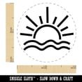 thumbnail image 2 of Sun and Waves Sunrise Sunset Rubber Stamp for Scrapbooking Crafting Stamping - Mini 1/2 Inch, 2 of 7