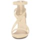 thumbnail image 2 of Sandalias de Tacón de aguja Allegra K con Correa de Tobillo Cremallera para Mujeres Beige 39, 2 of 6