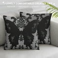 thumbnail image 3 of Dark Grey Throw Pillow Cover Pillow Cover Vintage Floral Cushion Cover for Adult Teens Decorative Pillow Cover,Bedroom Decor, 3 of 5