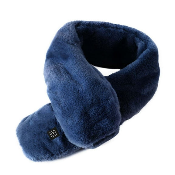 Elainilye Fashion Heated Scarf for Men and Women Smart USB Charging Neck and Shoulder Winter Cold Protection Scarf Heating Scarf,Blue