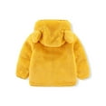 thumbnail image 3 of Diufon Toddler Fleece Hooded Warm Coat Infant Boys Girls Zip-up Jacket Long Sleeve Thickened Outwear with Pockets, 3 of 7