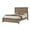 Light Brown, variant on HMYG 1pc Queen Size Chevron-patterned Headboard Bed Light Brown Warm Wood Finish Wooden Bedroom Furniture