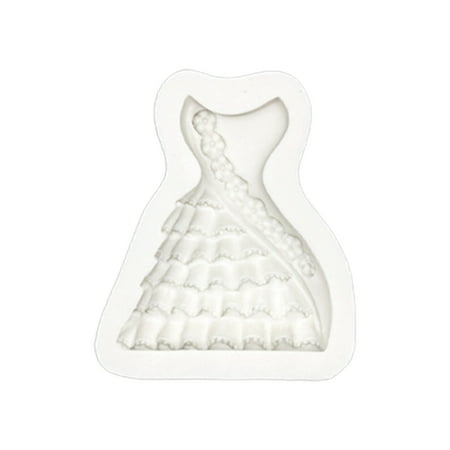 

Mini Dress Shape Mold Silicone Cake Mold Vegetable Fudge Candy Dessert Mold