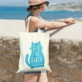 thumbnail image 2 of LotFancy Canvas Tote Bag for Women Lady Girl, Large Reusable Eco Bags with Inner Pocket, Beige, 2 of 8