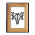 thumbnail image 1 of Long horns Antelope Animal Portrait Sketch Photo Frame Exhibition Display Art Desktop Painting, 1 of 3