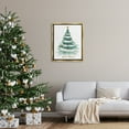 thumbnail image 3 of Stupell Industries Let it Snow Rustic Tree Holiday Painting Gold Floater Framed Canvas Art Print Wall Art, 25 x 31, 3 of 10