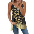 thumbnail image 2 of SMihono Hauts pour Femmes Débardeur Mode Confortable Décontracté Col en V Manches Courtes Imprimé Blouse Débardeur pour Femmes Hauts d'Été pour Femmes, 2 of 5
