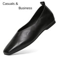 thumbnail image 3 of CHICVOMEY Dressy Shoes for Women Flats Penny Loafers with Memory Foam Insole Slip-On Flats for Casual & Work, 3 of 9