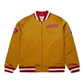thumbnail image 2 of Men's Mitchell & Ness Gold San Francisco 49ers Heavyweight Full-Zip Satin Jacket, 2 of 6