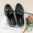 thumbnail image 4 of JENN ARDOR Women's Chunky Loafers Slip On Lug Sole Penny Loafer, 4 of 5