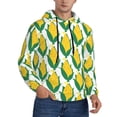 thumbnail image 2 of Wukai Corn Cob Print Men Hoodies Fleece Sweatshirts Long Sleeve Sweaters Pullover Fall Outfits Winter Clothes-3X-Large, 2 of 7