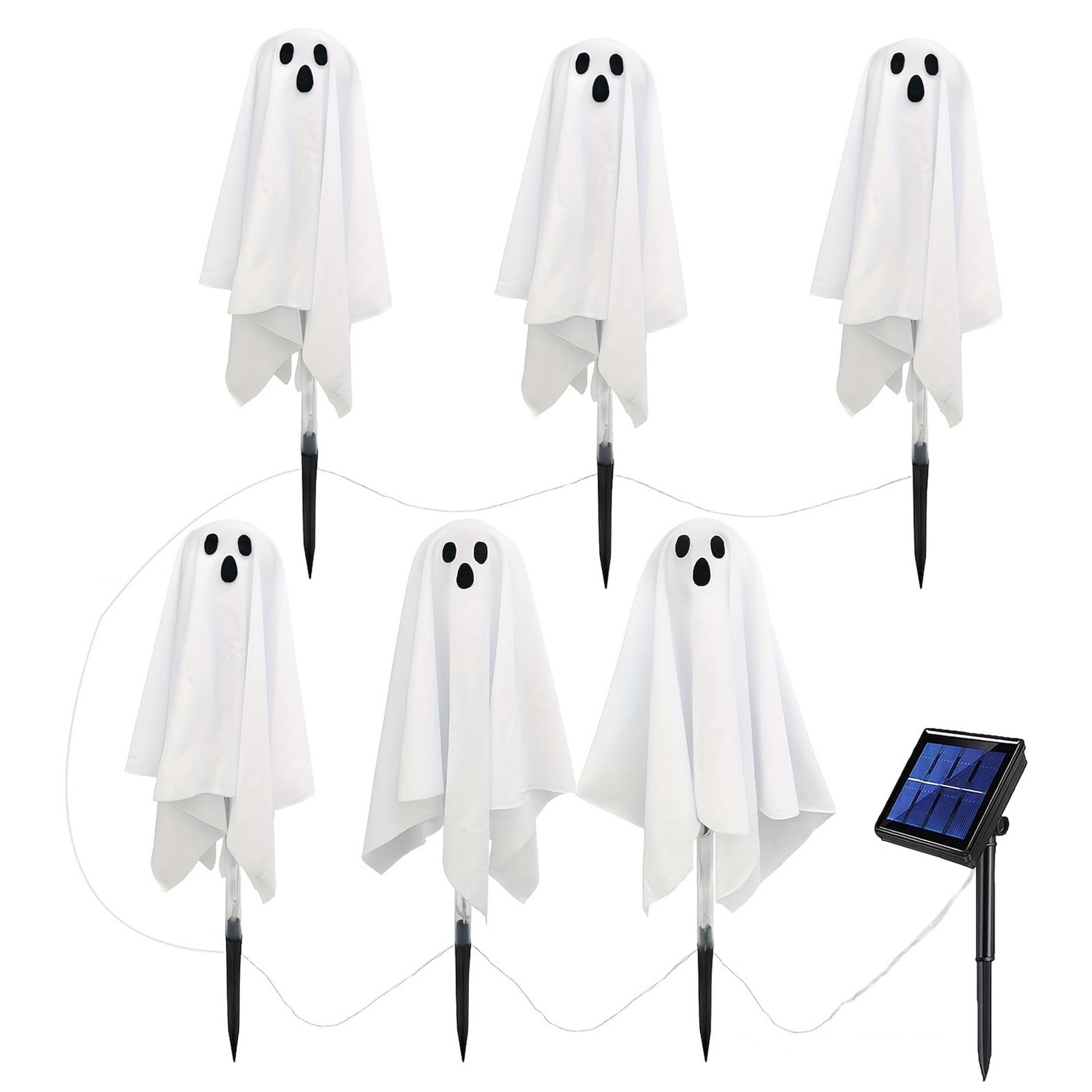 Solar Halloween Lights for Outdoor Garden Decor, Easy Installation with Ground Stakes, Portable Horror Decor Set, Solar Powered Automatic Lighting