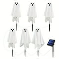 thumbnail image 2 of Eolstice Solar Powered Spooky Ghost Stake Light, White LED Garden Pathway Marker, Weatherproof Halloween Lawn Decoration With Auto Dusk Sensor, 2 of 7