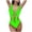 Green, variant on Women's Cut Out Fishnet Teddy Lingerie Mesh One Piece Bodysuit