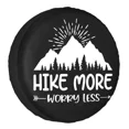 thumbnail image 1 of Adventure Awaits Camping Tire Cover 4WD 4x4 Trailer Hike More Worry Less Spare Wheel Protector Universal for, 1 of 5