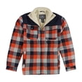 thumbnail image 1 of Free Country Mens Woodsman Sherpa Shirt Jacket, Orange, Medium, 1 of 2