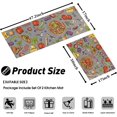 thumbnail image 3 of Kitchen Rugs and Mats Non Skid Washable Absorbent Microfiber Kitchen Mats for Floor Anti Fatigue Kitchen Mat Set of 2 Color Kitchen Decor Stain Resistant 17"x47.2"+17"x30", 3 of 6