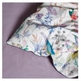 thumbnail image 4 of Twin XL Size Comforter Set, 3 Pieces Vibrant Colors Botanical Floral Fluffy Bedding Set, Garden Style Purple Flower Pattern Comforter with 2 Pillowcases for All Seasons-Twin XL Size, 4 of 7
