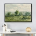 thumbnail image 3 of wall26 Framed Canvas Print Wall Art Pastel Green Tree Forest Landscape Nature Wilderness Illustrations Fine Art Decorative Rustic Multicolor for Living Room, Bedroom, Office - 16"x24" Black, 3 of 7