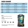 thumbnail image 4 of Kdxio Enchanted Forest Butterfly A for Men's Muscle T-shirt,Sleeveless for Workout Running Athletic Gym Lounge Casual, 4 of 5