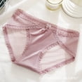 thumbnail image 3 of HomeGardon Panties for Women,Womens Underwear,Women's Lace Underwear Ice Silk Breathable Seamless Cotton Crotch Thin Transparent Briefs,M-XL, 3 of 4