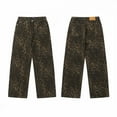 thumbnail image 6 of CaComMARK PI Jeans for Women High Waist Leopard Print Jeans Cheetah Pants Wide Leg Jeans 2000s Mcbling Grunge Clothes Deals of the Day Clearance Prime, 6 of 9