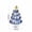 Blue, variant on Honeplcked Table Top Christmas Tree, Yellow Glass Mini Christmas Tree for Christmas Table Decorations, Small Christmas Tree for Desktop, Home, Office, Indoor Holiday Decorations