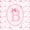 Pink B, variant on Manfei Sweet Heart Bow Full Size Sheets For Kids,Letter H Monogram Letter Bed Sheets For Girly,4-Piece