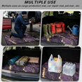 thumbnail image 3 of COEQINE Universal Trunk Liner for Dogs Cats, All Season Washable Cargo Cover Heavy Duty Rear Trunk Mat for for SUV Sedan Truck, 29" x 39", Dark Purple Gold Marble, 3 of 7