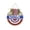 A, variant on Independence Day Decorations, 4th Of July Hanging Piece, Patriotic Wreaths For Front Door, Set Of 8 Multicolor Round Wooden Gnome Ornaments
