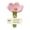Pink, variant on Bee Drinking Cups Flower Shaped Ceramic Bee Watering Station Outdoor Pollinator Water Bowl