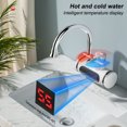 thumbnail image 2 of Mezclador Calentador de agua eléctrico de 360 ​​grados IPX4 IPX4 Pantalla LED impermeable Pantalla Digital Pantalla Digital Grifo 220V / 110V Lavado Tap Tap Inlet Inlet US PLUG Kearding HA012272-04B, 2 of 7