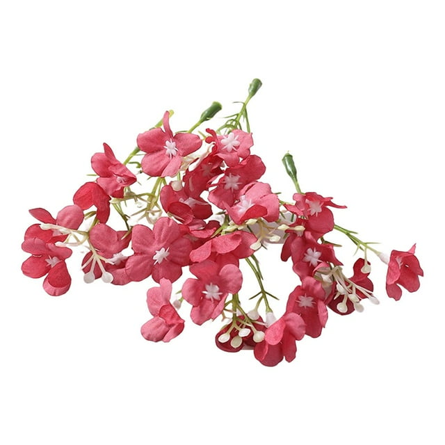 10Pcs Artificial Flower Realistic Decorative Exquisite Bridal Headgear Fake Hydrangea Wedding Decor