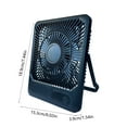 thumbnail image 3 of Digital Display Five Speed Desktop Small Fan USB Charging Portable Home Mini Desktop Small Fan Can Be Wall Mounted High Wind Power Large Capacity Fan, 3 of 6