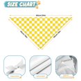 thumbnail image 6 of Dog Bandana 2 Pack,Yellow and White Checkered Pattern Bandanas for Dogs,Cat Bandana,Small/ Large Dog Bandana 2 Size,Dog Bandanas, 6 of 6