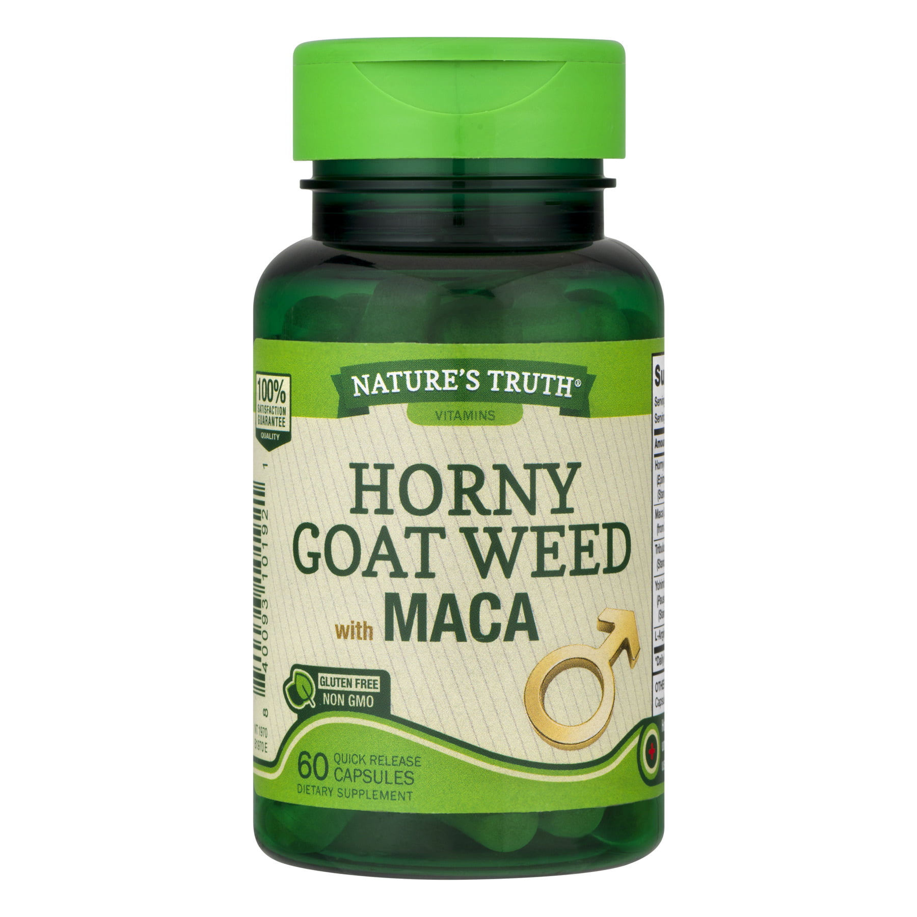 Nature's Truth Horny Goat Weed with MACA Capsules, 60 Count - Walmart....