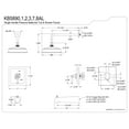 thumbnail image 5 of Kingston Brass KB5898AL Revival Single-Handle Pressure Balanced Tub and Shower Faucet, Brushed Nickel, 5 of 7