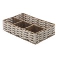 thumbnail image 1 of Correa tejida rattique de 4 secciones de Tray Whitmor en metal cromado, 1 of 1