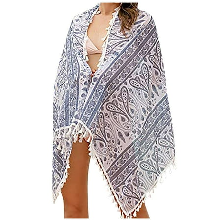 Women s Swimwears Cover-Ups Beach Apron Bikini Swim Cover Up Fringed Blouse Beach Coverups For Beach Coverups For 2024024 Female Stylish Summer Beachwear
