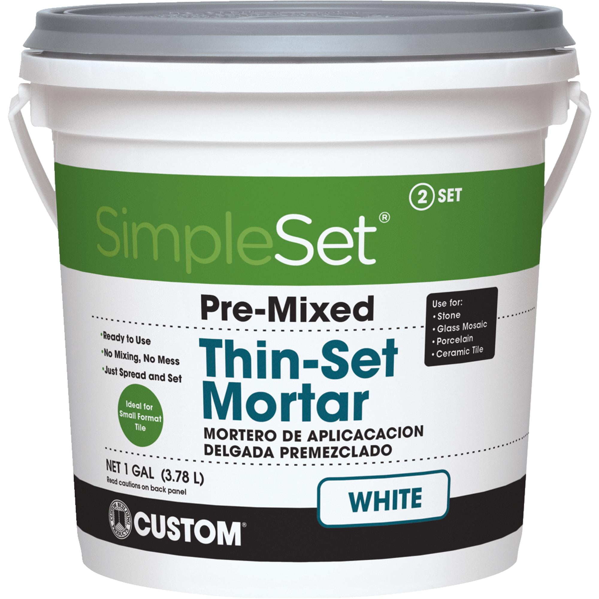 Custom Building Products SimpleSet Pre-Mixed Thin-Set Mortar - Walmart.com