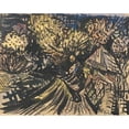 thumbnail image 2 of Arnold Peter Weisz-Kubínčan 18x15 Black Ornate Wood Framed Double Matted Museum Art Print Titled - Landscape (1940-1944), 2 of 5