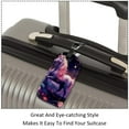 thumbnail image 3 of Square 2Pack PU Leather Unicorn Cruise Luggage Tag with Privacy Cover and Name ID Tag for Travel Handbags Backpacks Luggage Tags, 3 of 6