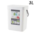 thumbnail image 1 of AMERTEER Kitchen Hanging Type Trash Can Home Bedroom Bathroom Wall-Mounted Plastic Square Garbage Can, 1 of 2