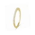thumbnail image 2 of JewelersClub 1/7 Carat T.W. White Diamond 14K Gold Over Silver Eternity Band, 2 of 4