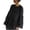 Black, variant on hotojiny Long Sleeve Tops for Women Casual Cute Ruffle Loose Shirts Lounge Crewneck Lightweight Blouse